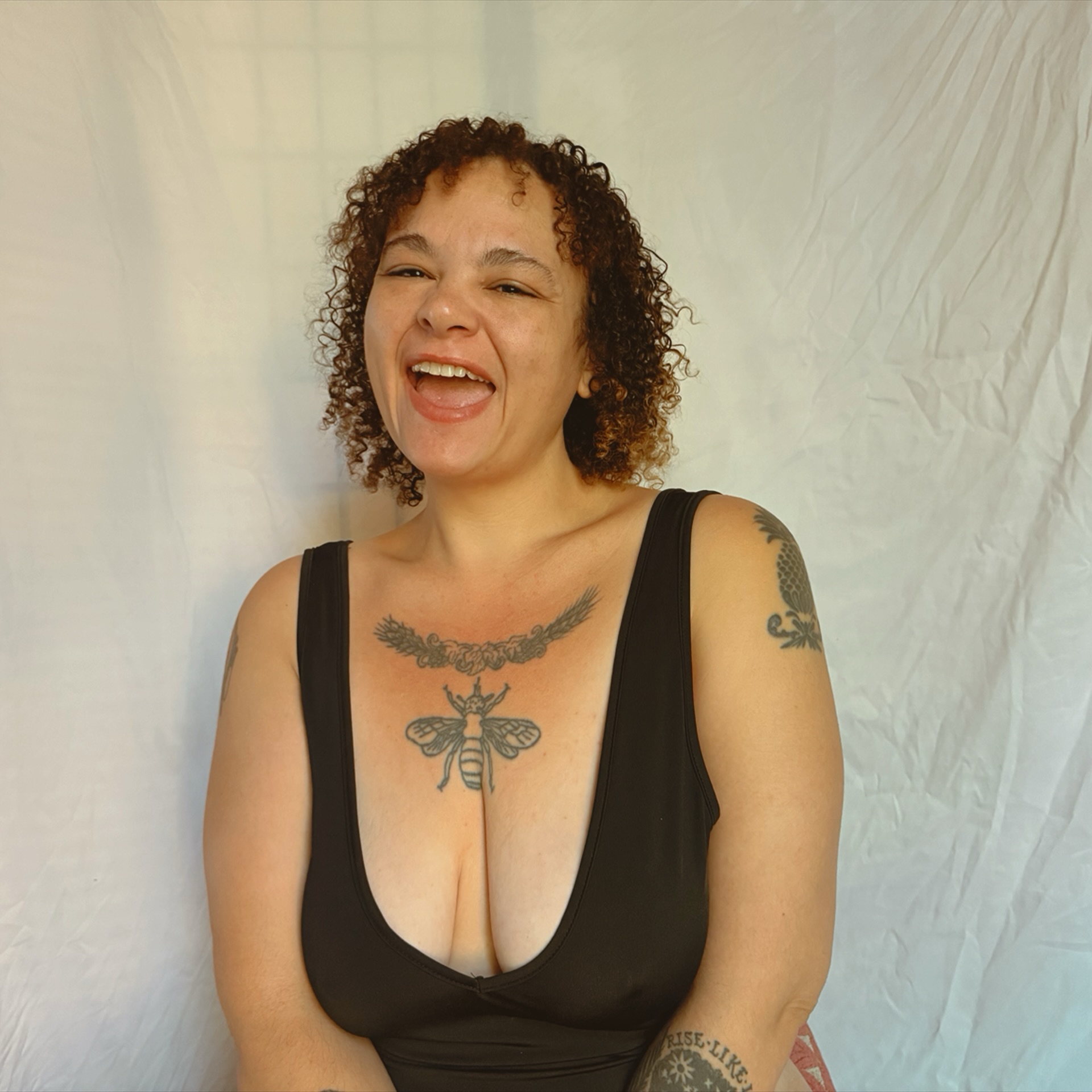 Cleo laughing